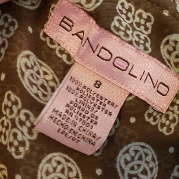 BANDOLINO Double Ruffle Camisole Tank Top Size 8 - Picture 4 of 4